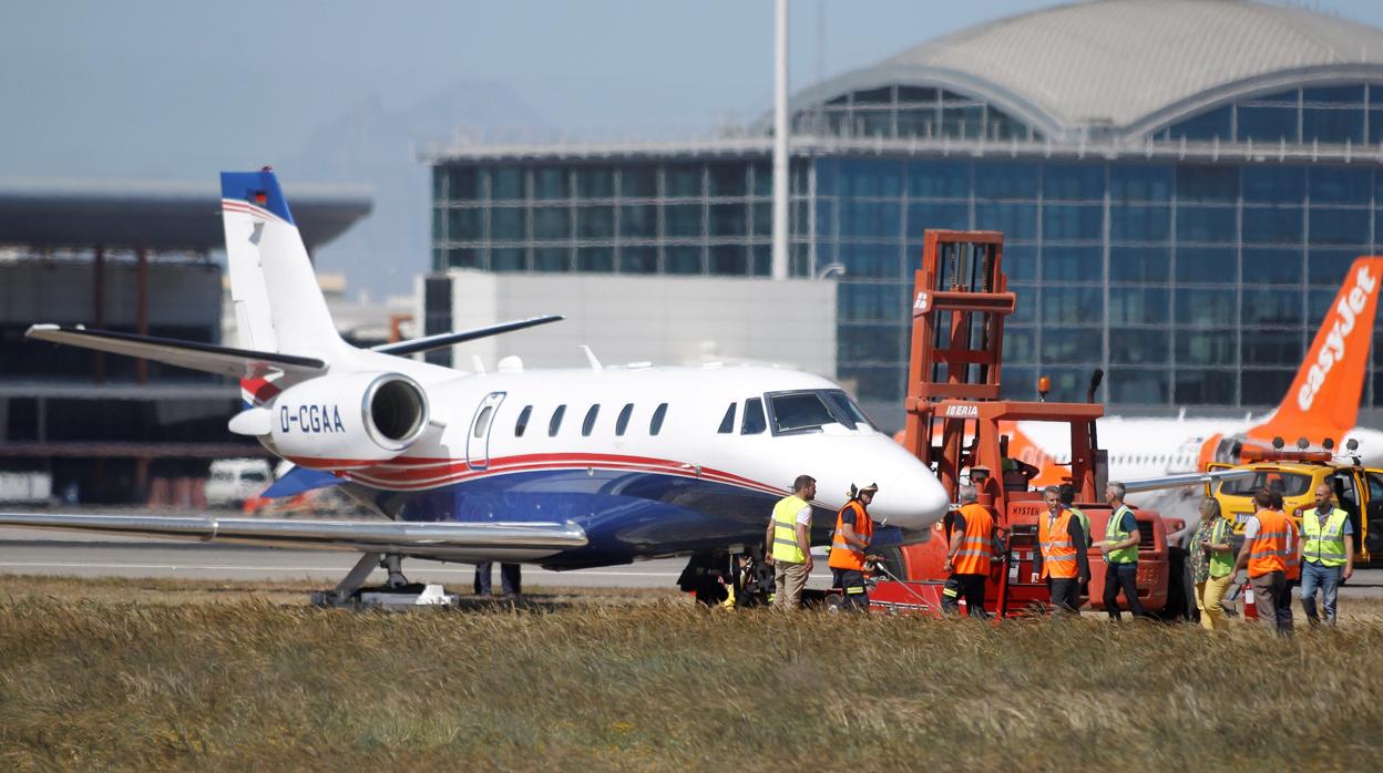 Imagen de la avioneta accidentada