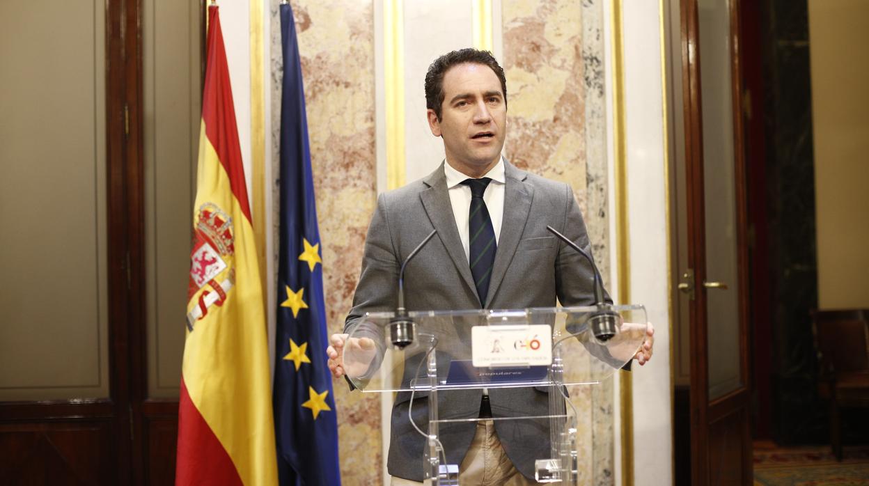 Teodoro García Egea, secretario general del PP, forma parte del comité de negociación