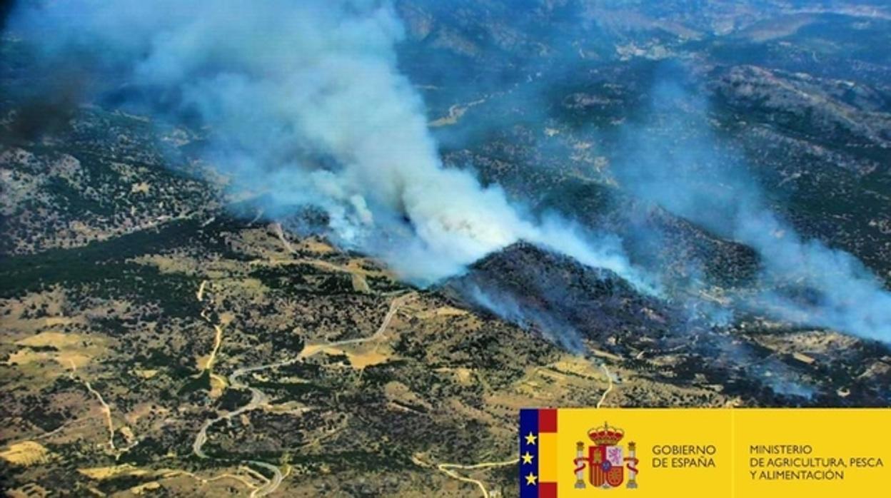 Incendio registrado en El Hoyo de Pinares Ávila