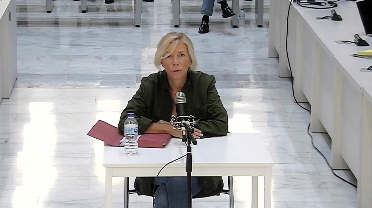 Isabel Jordán, durante su declaración