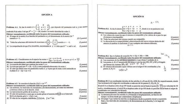 Hablan los profesores del Selectivo de Matemáticas de Valencia: «No es el examen más difícil de la historia»