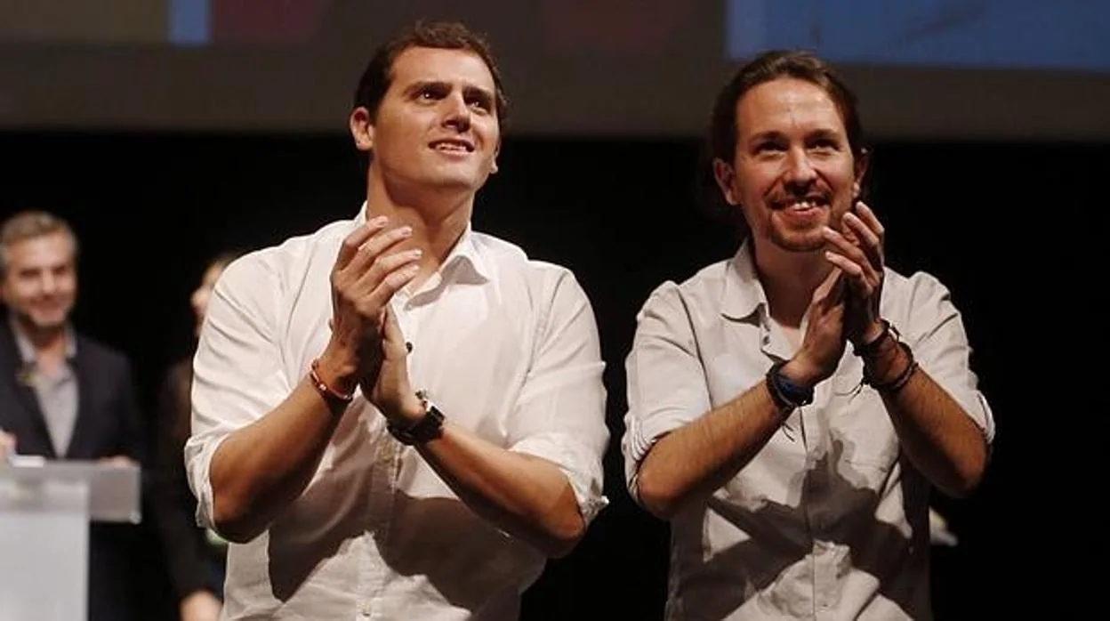 Albert Rivera y Pablo Iglesias, líderes de Ciudadanos y Podemos