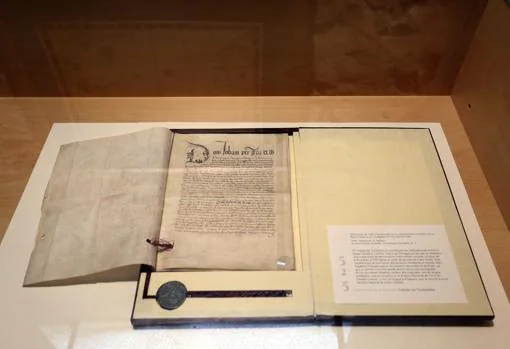 Documento original del Tratado de Tordesillas que se expone por primera vez en esta localidad vallisoletana