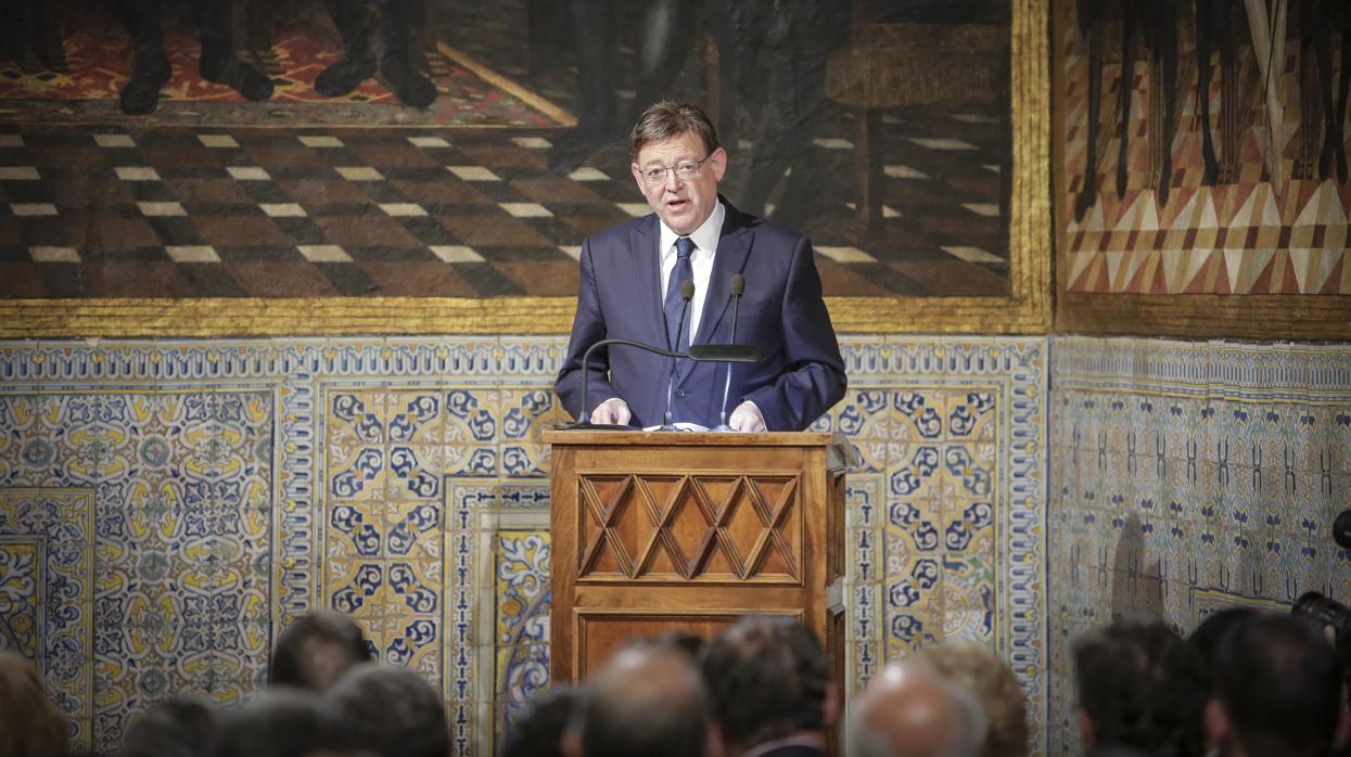 El presidente de la Generalitat, Ximo Puig, en el Palau