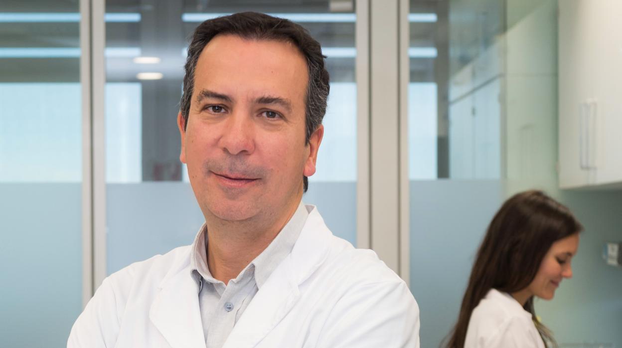 Joan Seoane en el laboratorio del Vall d'Hebron Instituto de Oncología (VHIO)