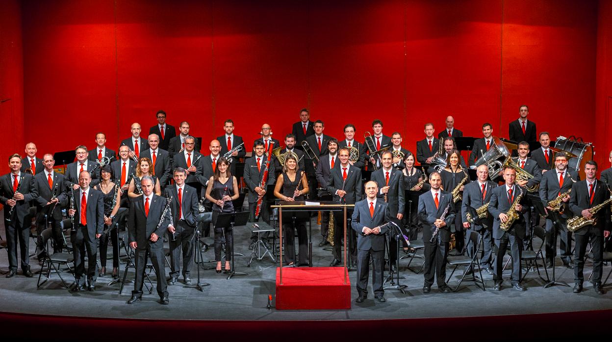 La Pamplonesa durante uno de sus conciertos en el Teatro Gayarre