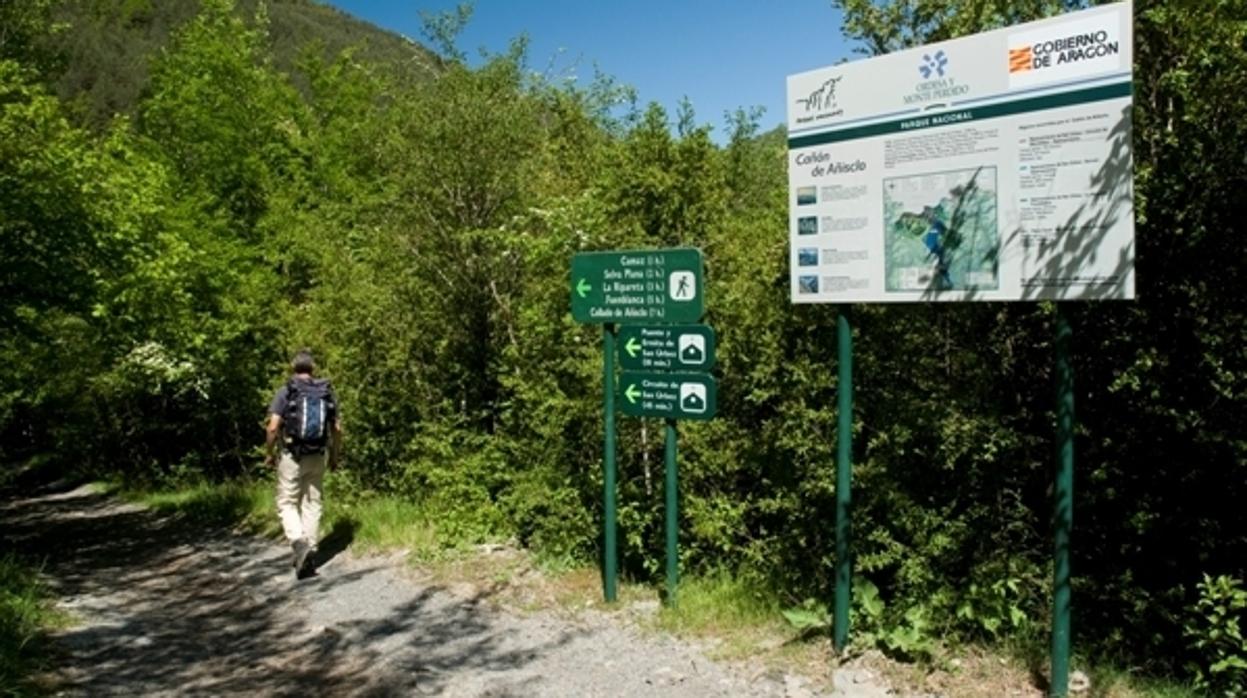 Ruta senderista que conduce hasta la ermita de San Urbez (Fanlo), donde falleció la senderista