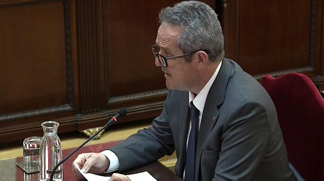 Joaquim Forn durante el juicio del «procés»