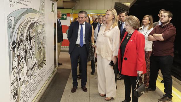 Las viñetas de Mingote ya están en el Metro de Rubén Darío