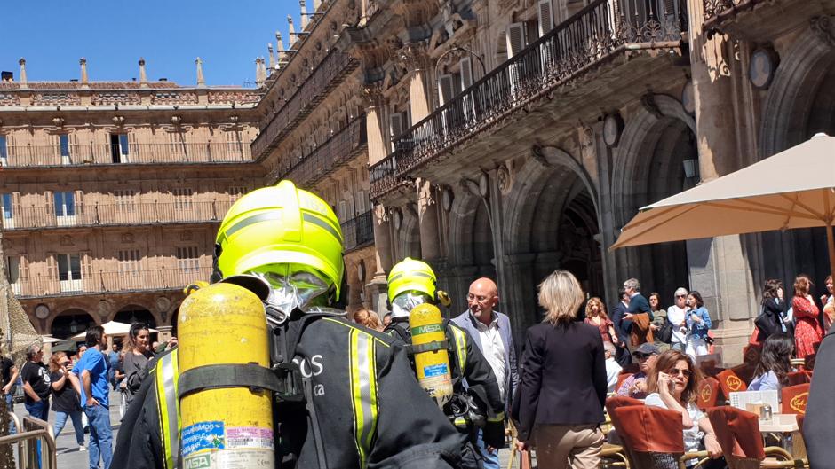 Desalojado el Ayuntamiento de Salamanca al saltar la alarma contra incendios