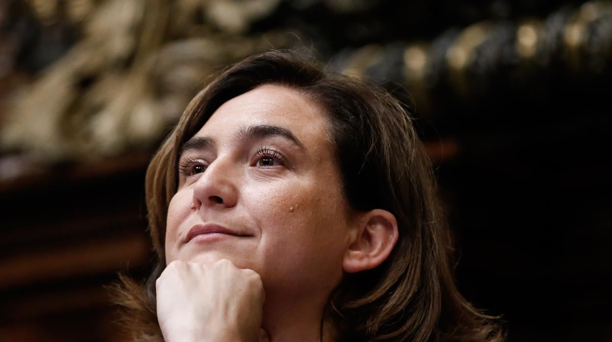 La alcaldesa de Barcelona, Ada Colau, antes de ser investida esta semana