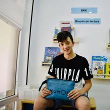 Itzan Ortiz, en el centro Kumon de Valladolid