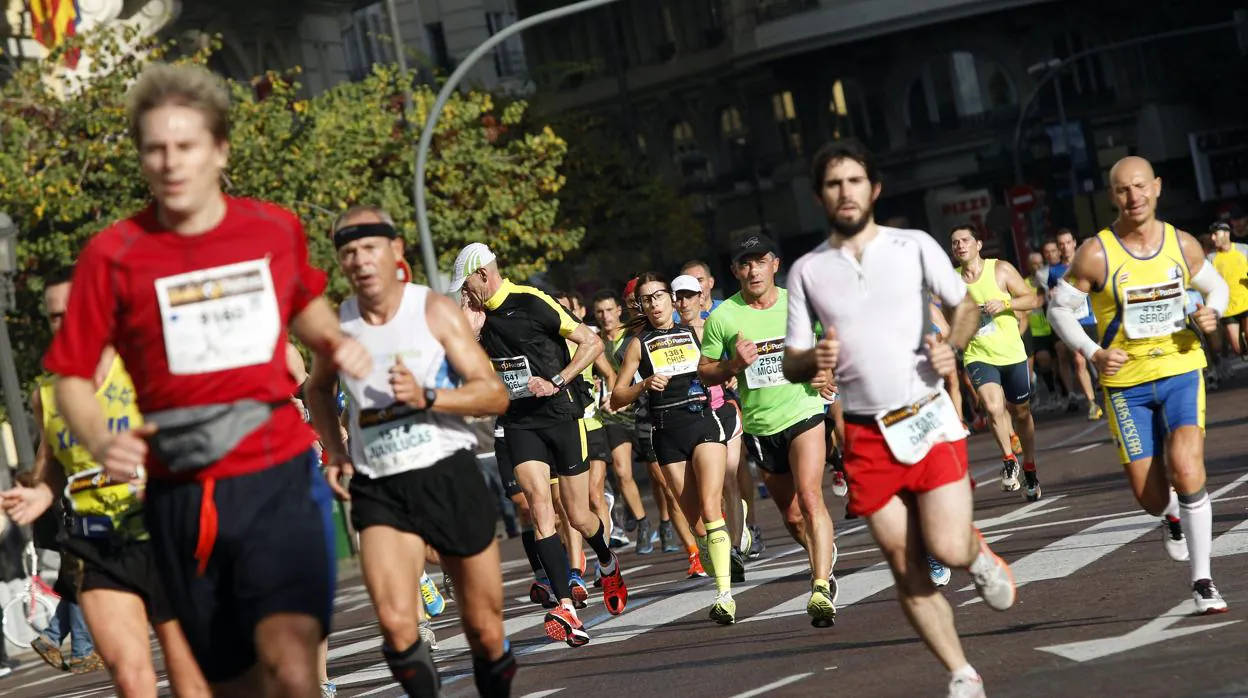 Imagen de archivo de la carrera maraton y 10k de Valencia