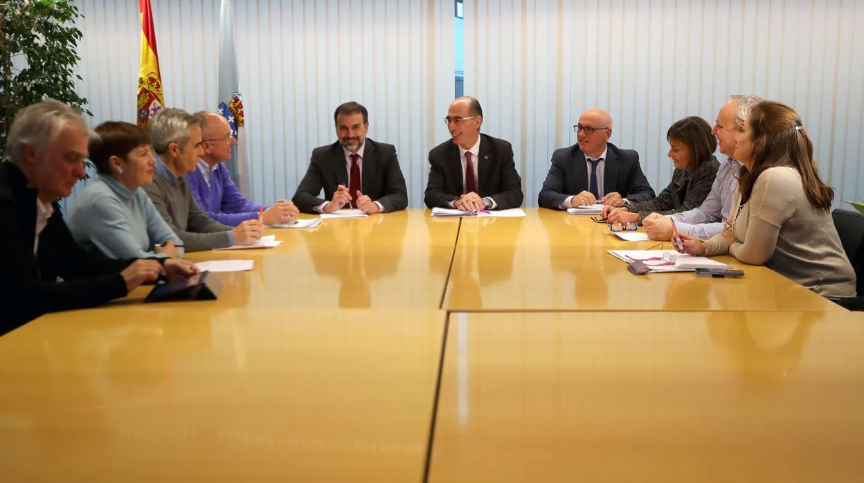 Encuentro celebrado en enero entre la Consellería de Sanidade y los jefes de servicio de Primaria de Vigo dimitidos