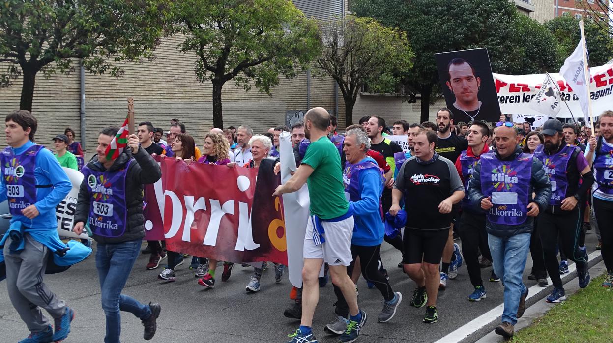 Una de las fotos que se exhibieron durante la carrera