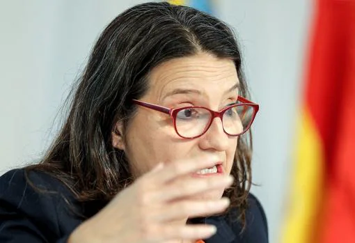 Imagen de la vicepresidenta de la Generalitat, Mónica Oltra, tomada este viernes