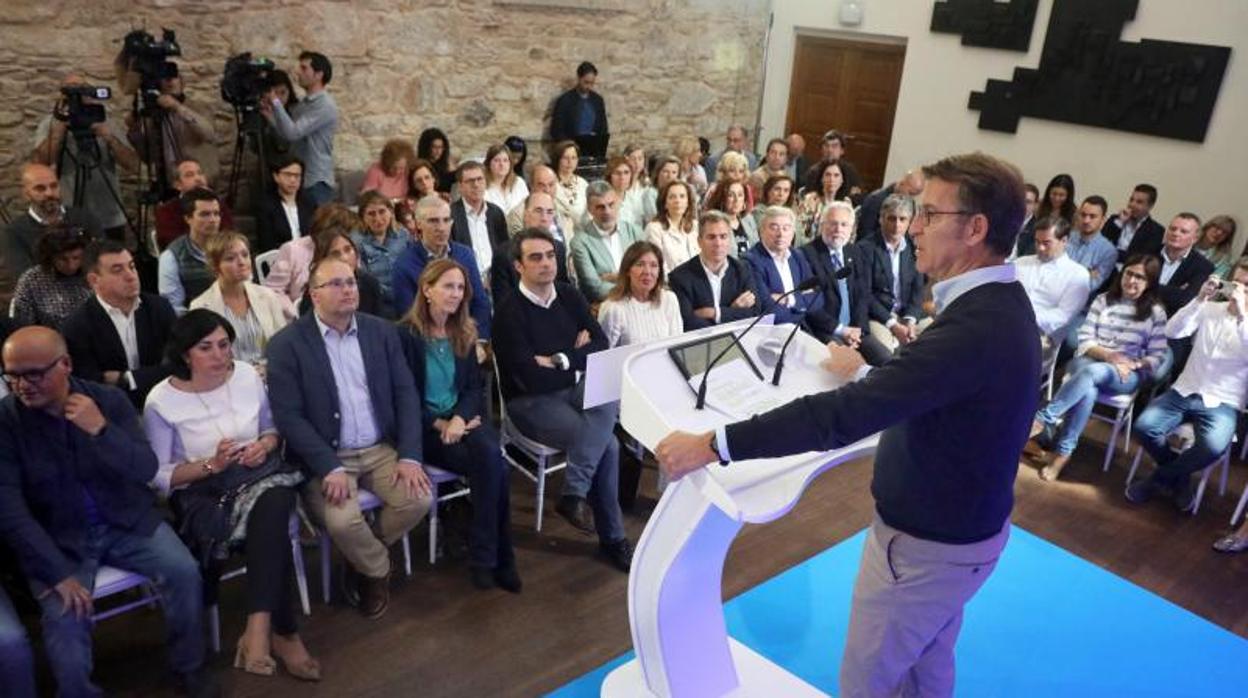 Feijóo, durante su intervención este sábado