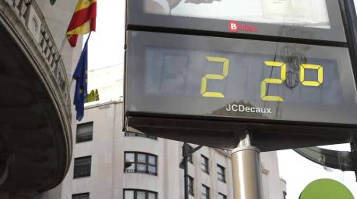 Mapa de temperatura en España el lunes