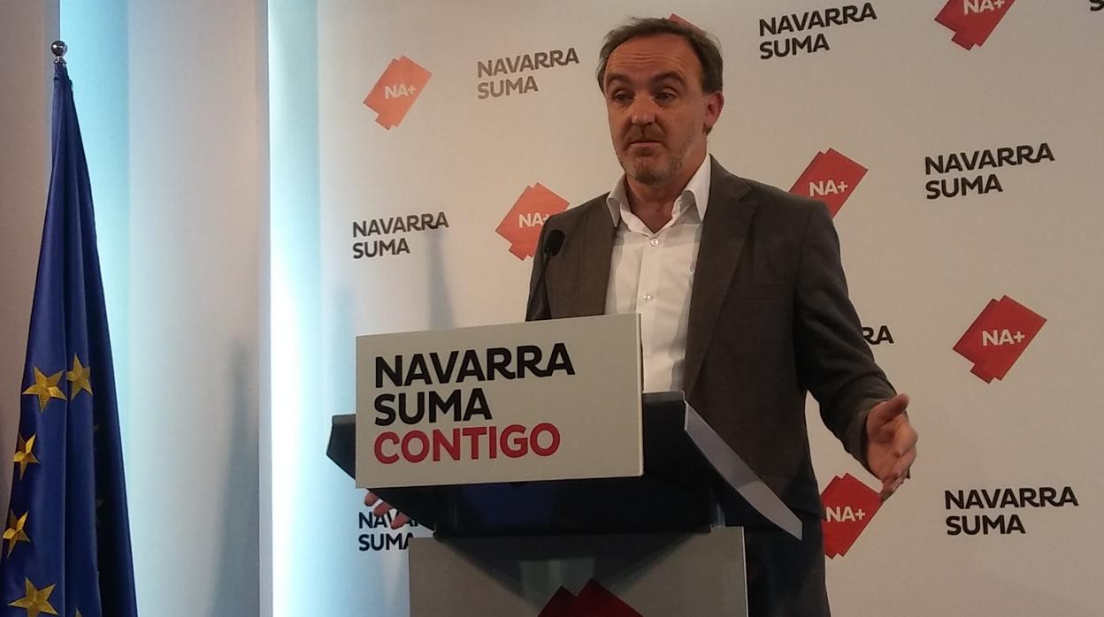 El presidente de UPN y candidato de Navarra Suma a la presidencia del Gobierno foral