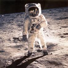 Buzz Aldrin en la Luna