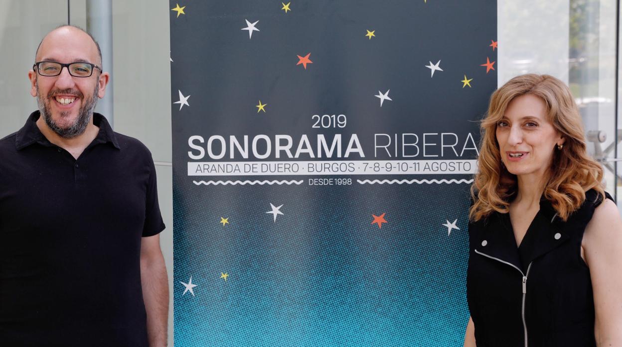 La directora general de Políticas Culturales, Mar Sancho, presenta el festival Sonorama Ribera 2019 junto a su responsable, Javier Asenjo