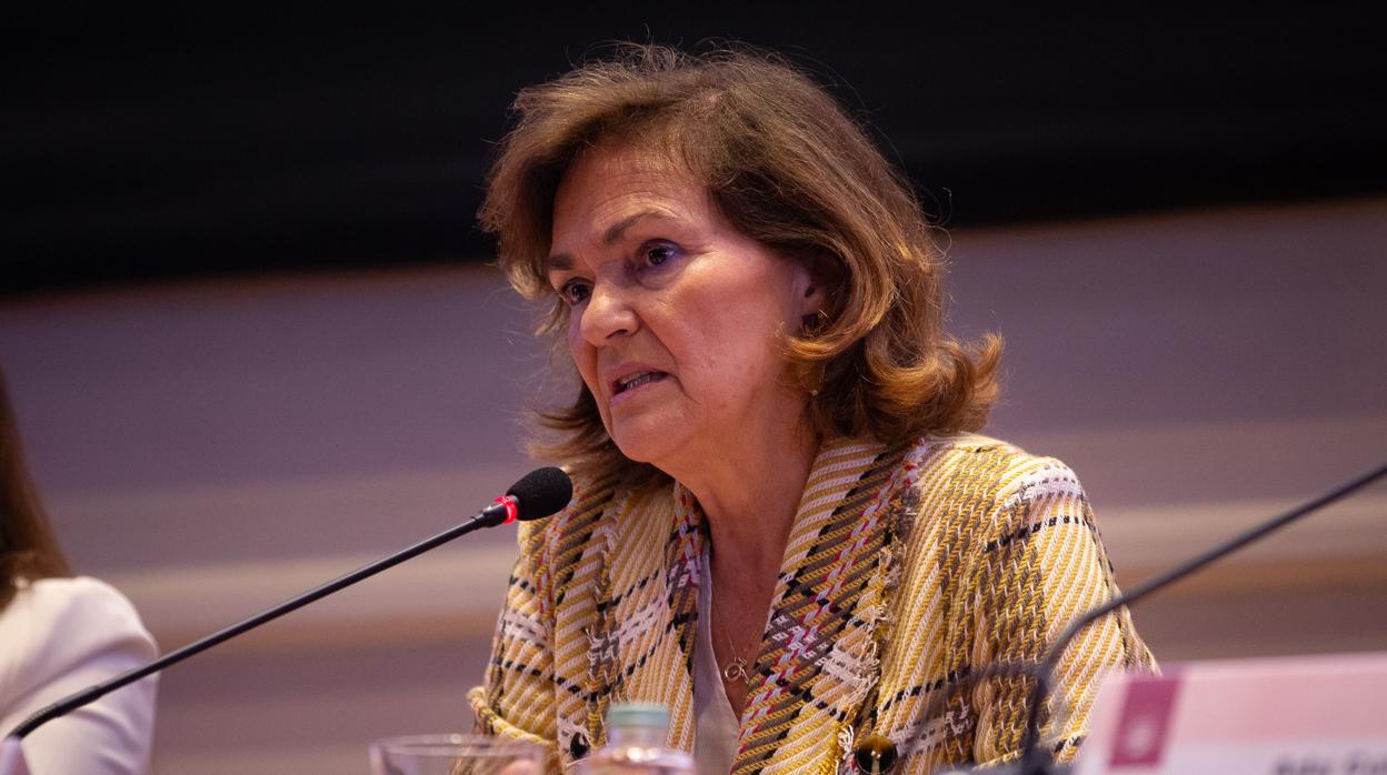 Carmen Calvo, vicepresidenta del Gobierno en funciones