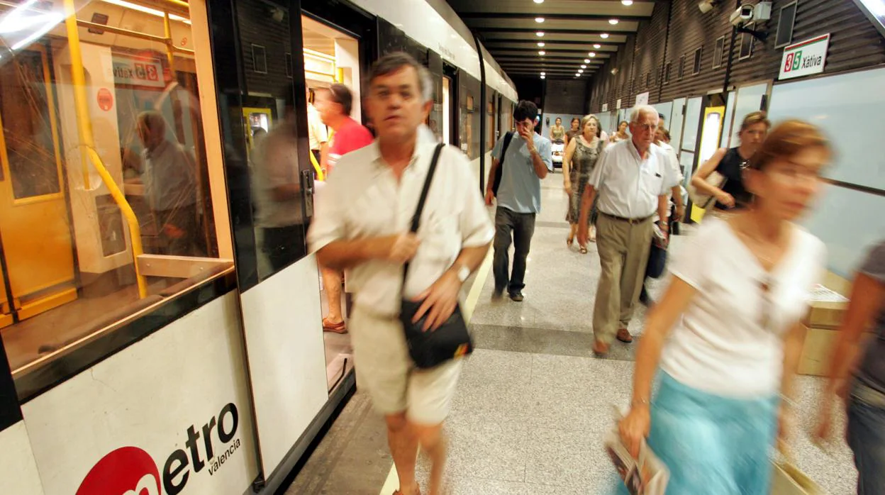 Imagen de una de las líneas del Metro de Valencia