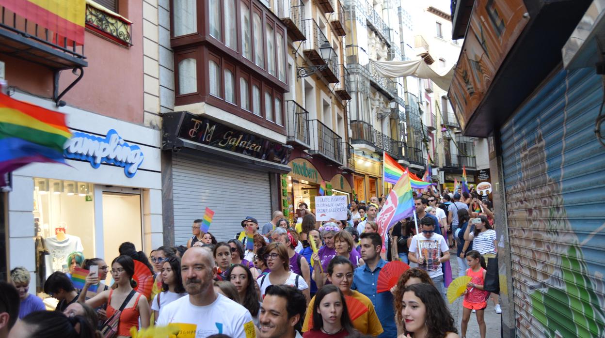 La manifestación por la calles de Toledo