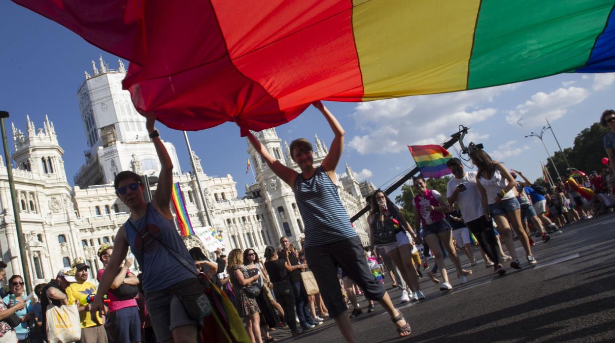 Manifestantes durante la Marcha del Orgullo Gay del año pasado