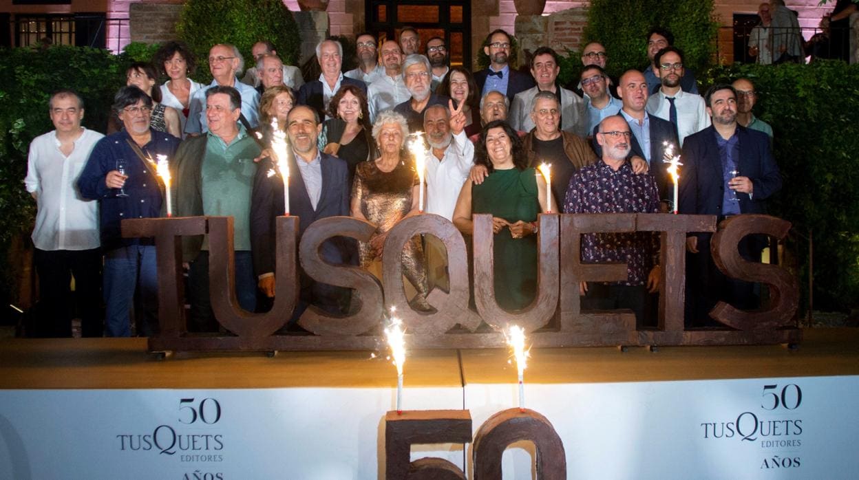 Foto de familia de la celebración del 50 aniversario de Tusquets