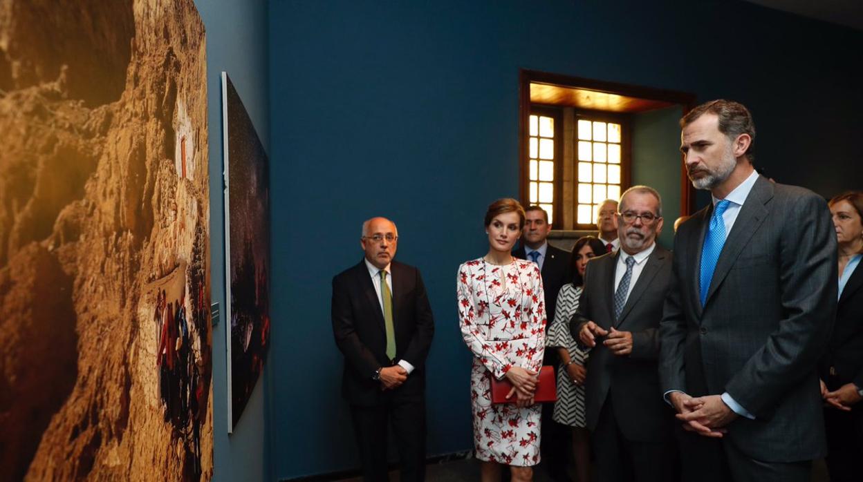 Exposición en abril de 2017 sobre la candidatura a Patrimonio Mundial de la Unesco de Risco Caído en Gran Canaria