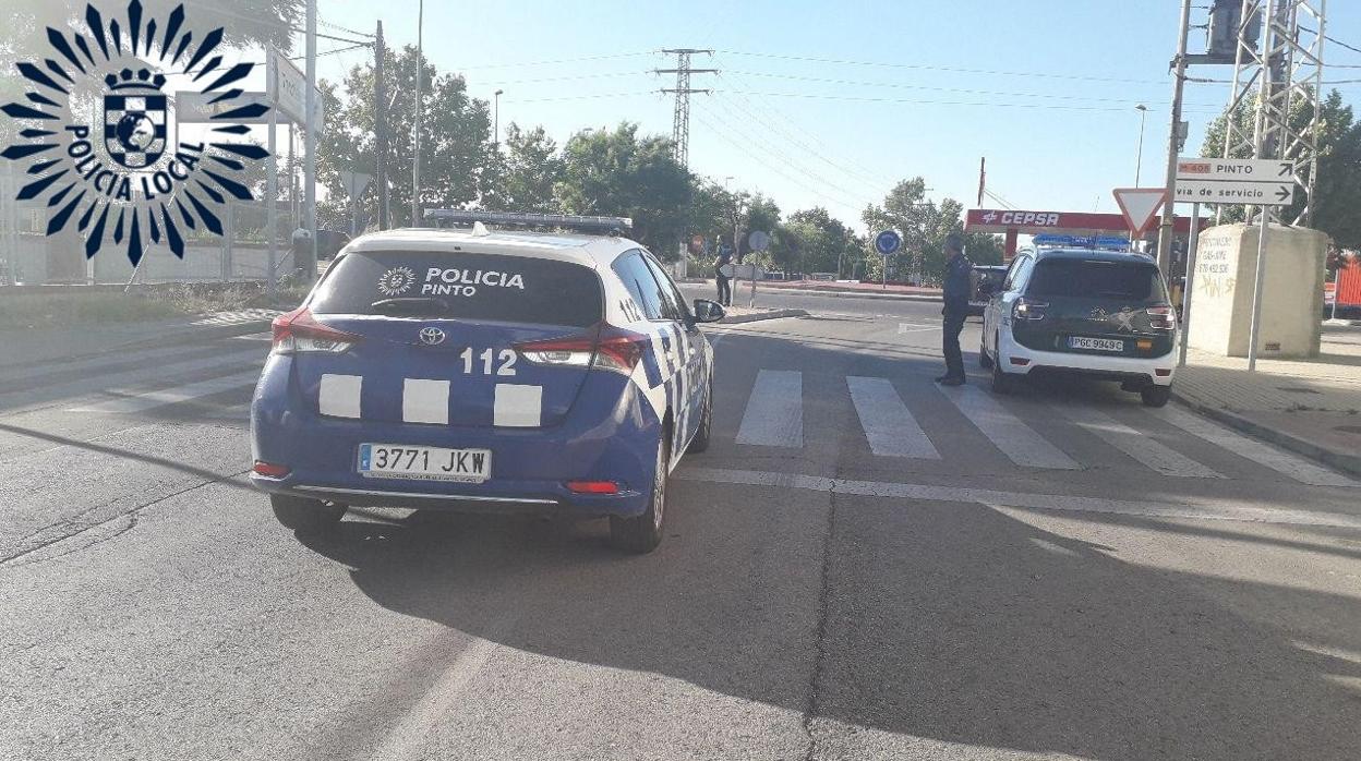 Coches patrulla de la Policía Municipal de Pinto