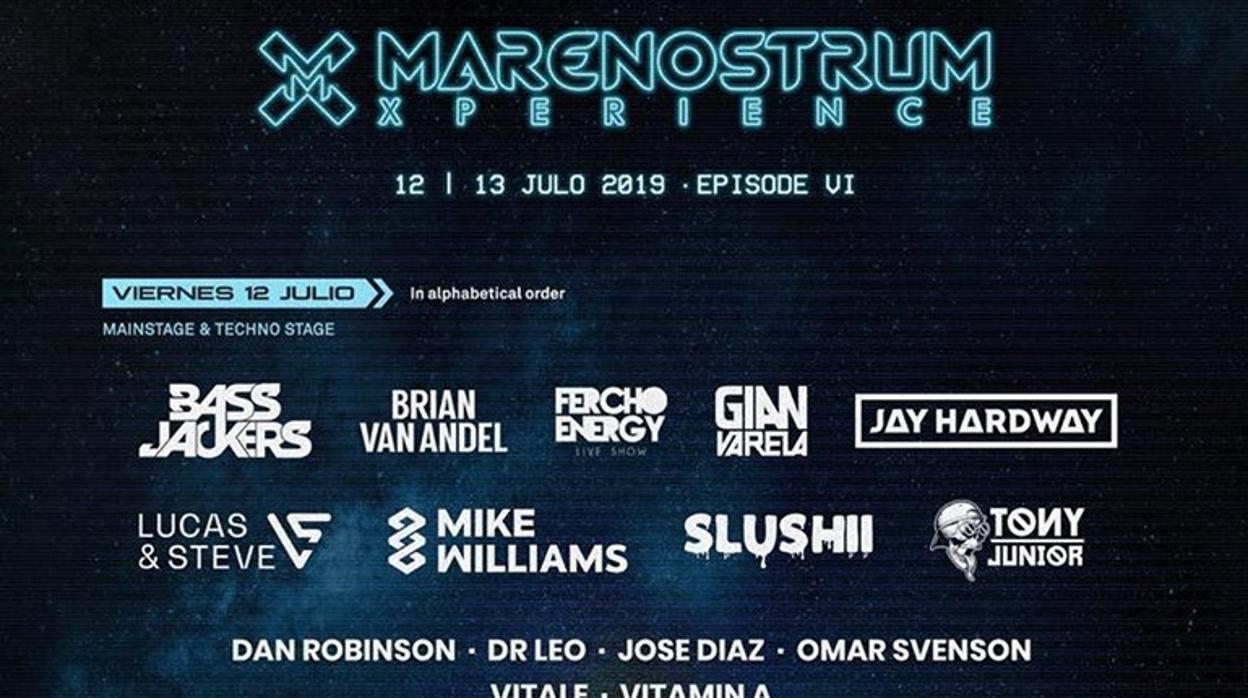 Imagen del cartel del Festival Marenostrum de Valencia