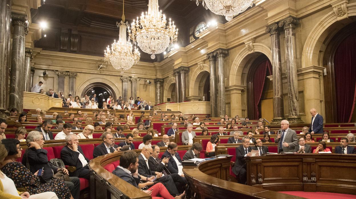 Hemiciclo del Parlamento de Cataluña , en la sesiónplenaria del 6 de septiembre de 2017