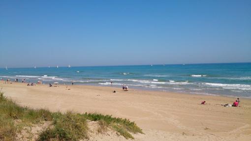 Imagen de la playa de Oliva