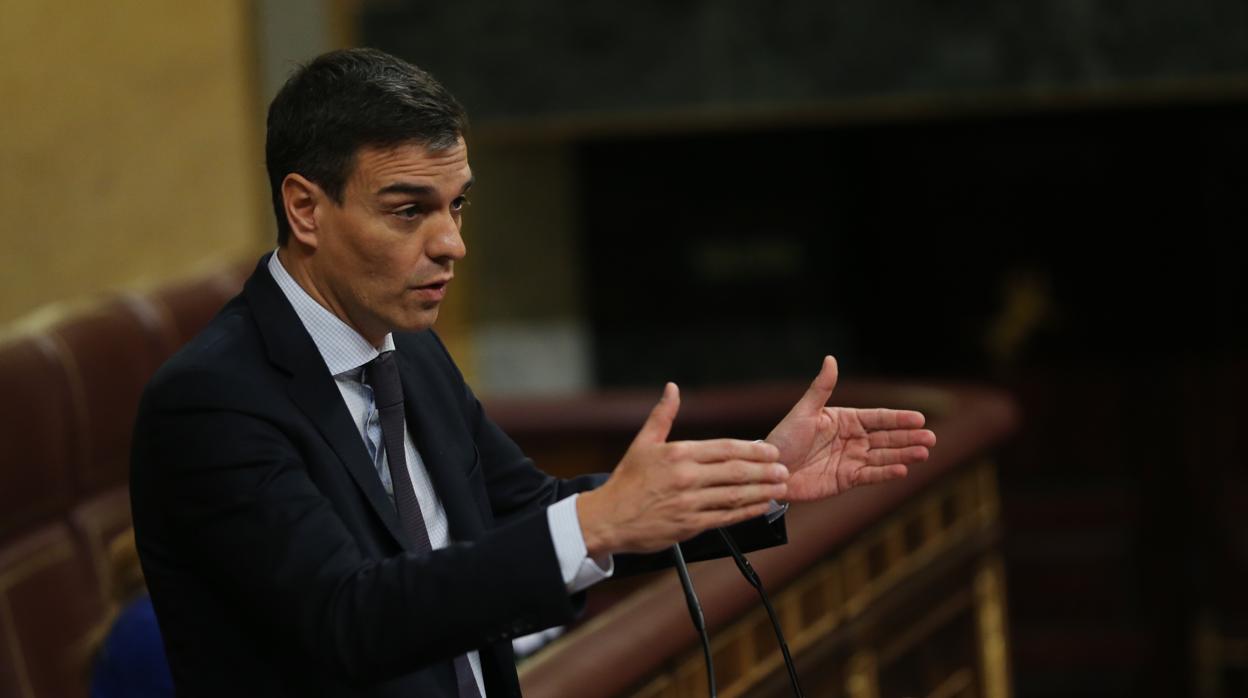 Pedro Sánchez en el Congreso de los Diputados