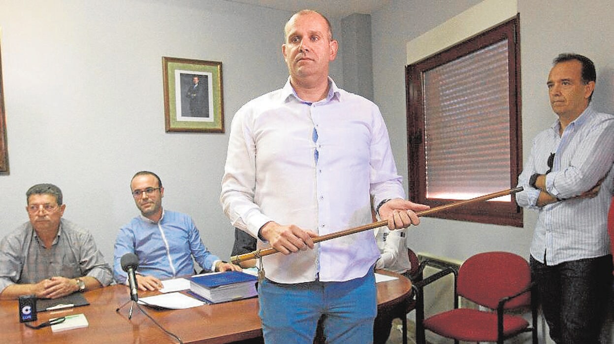 David García Montes, en su toma de posesión como alcalde de la localidad zamorana