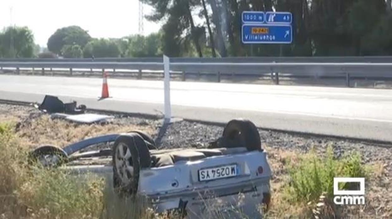 El accidente se produjo en la A42, en el término municipal de Villaluenga, el pasado 11 de julio