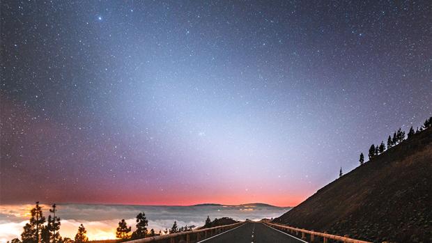 La NASA difunde una misteriosa luz zodiacal en Canarias