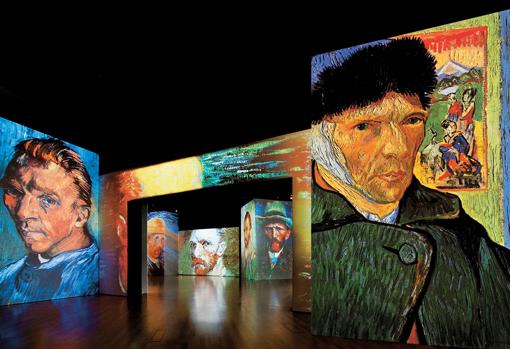 Imagen de la presentación de la exposición «Van Gogh Alive» en Valencia
