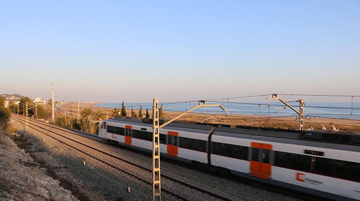 Un tren de cercanías en Cataluña