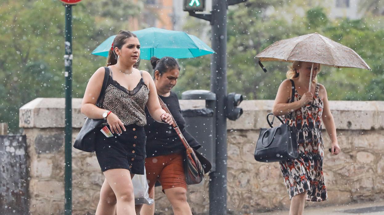 Imagen de archivo de Valencia con precipitaciones