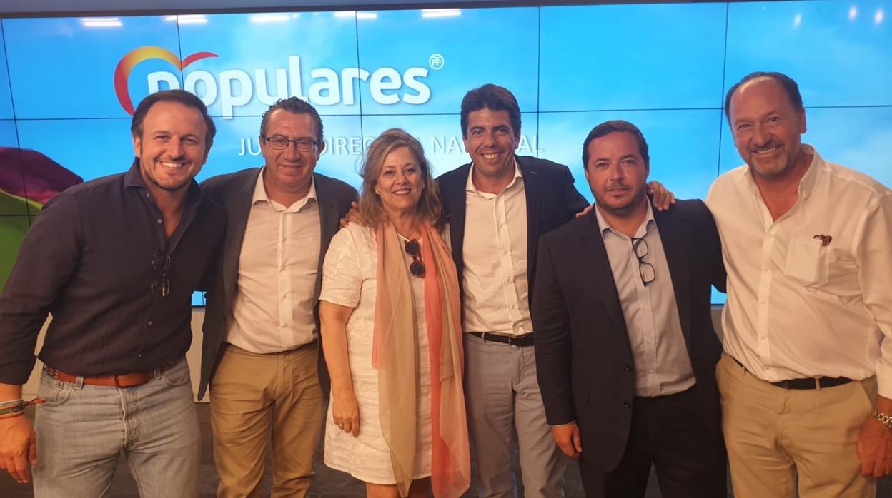 La delegación del PP alicantino desplazada a Madrid