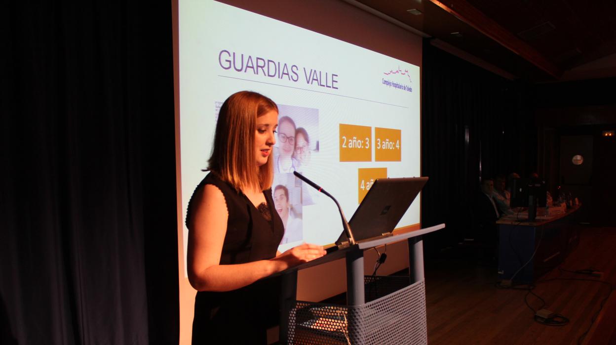 Elisa García, durante una de sus presentaciones