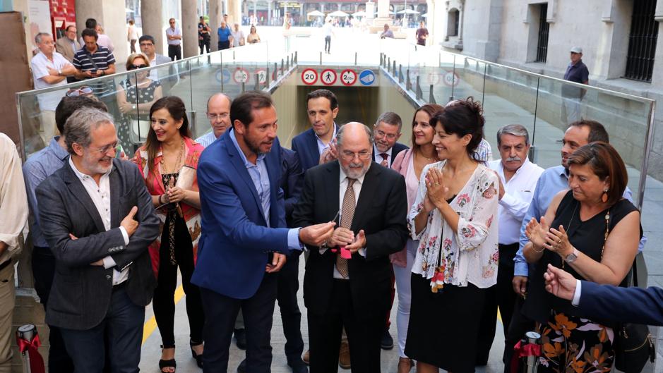 El aparcamiento de la Plaza Mayor de Valladolid reabre con más de cuatro meses de retraso