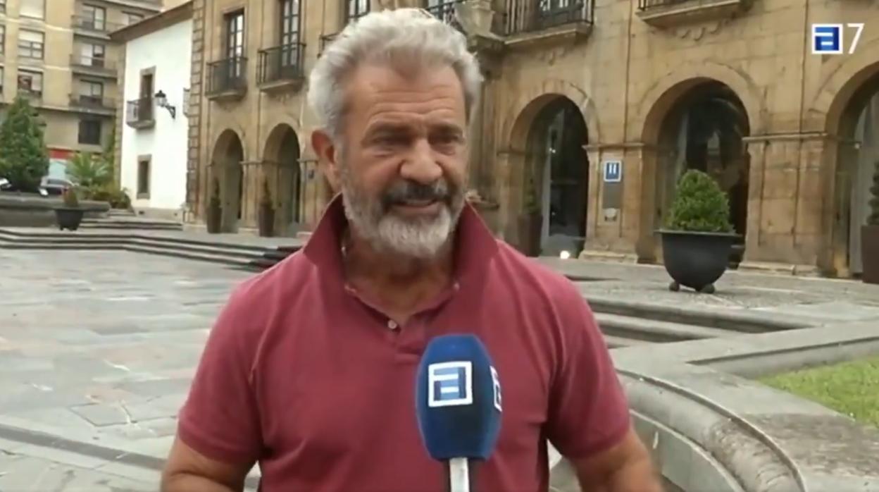 Mel Gibson, de visita en Asturias