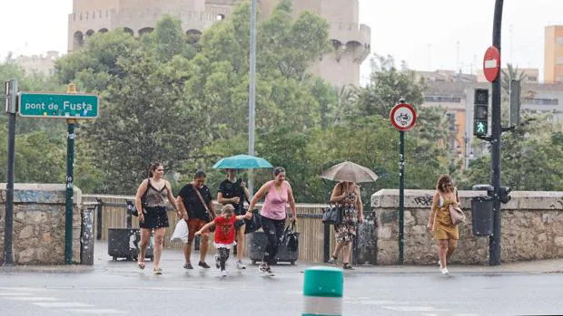 Alerta amarilla por lluvias fuertes en Valencia