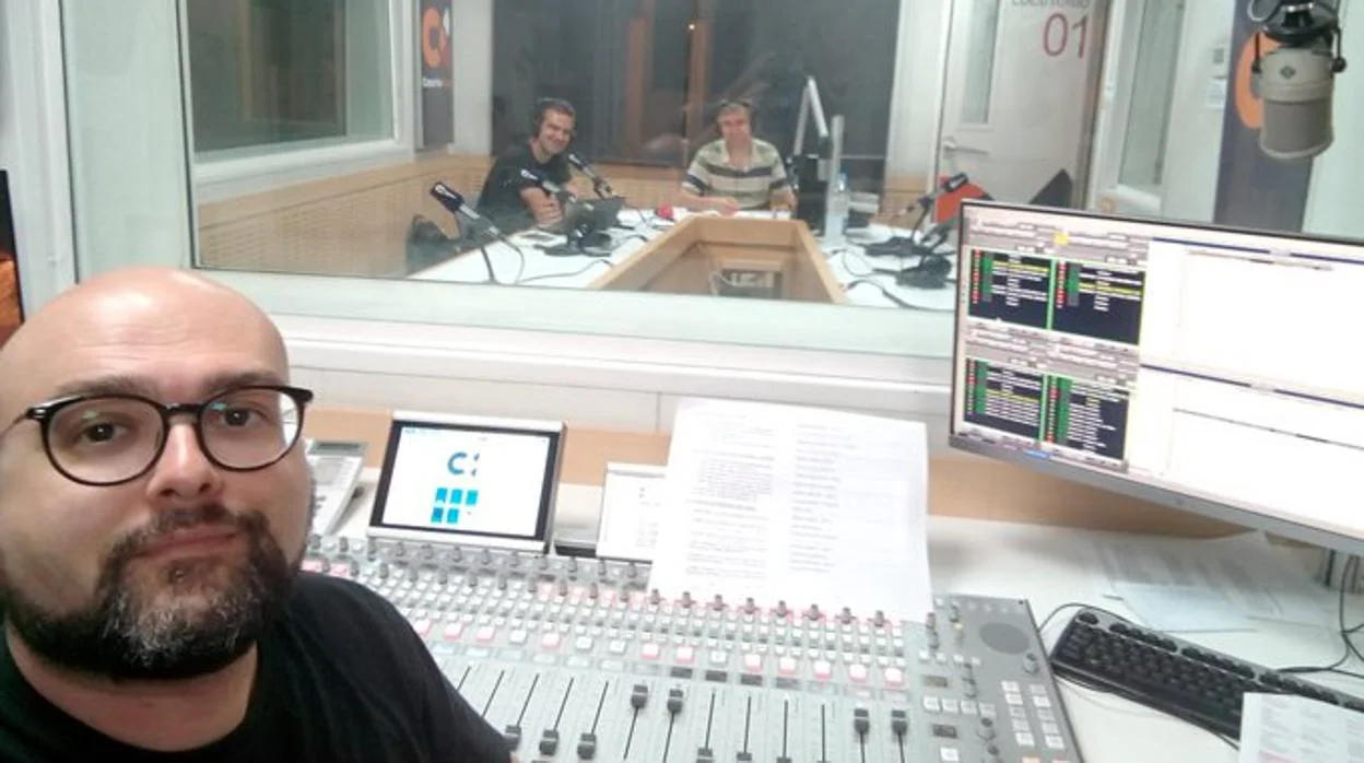 Fernando González, técnico de Radio Autonómica de Canarias el 20 de agosto por transmisión especial del incendio