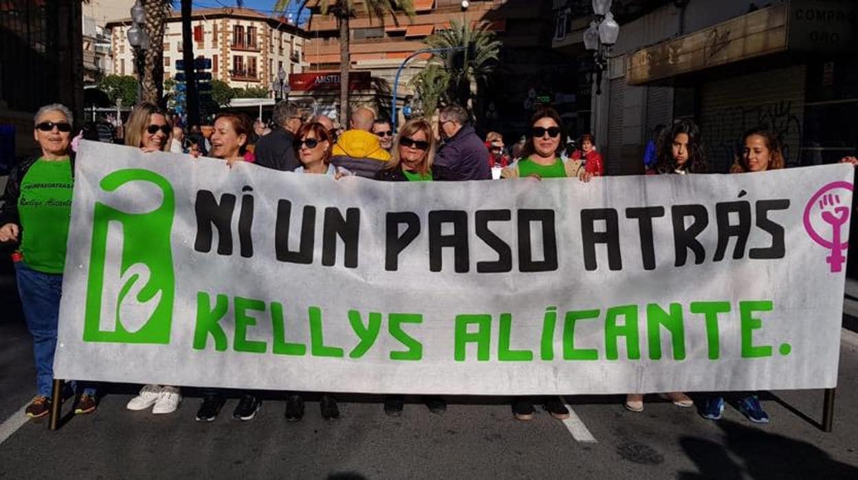 Manifestación de las Kellys en Alicante el pasado mes de diciembre