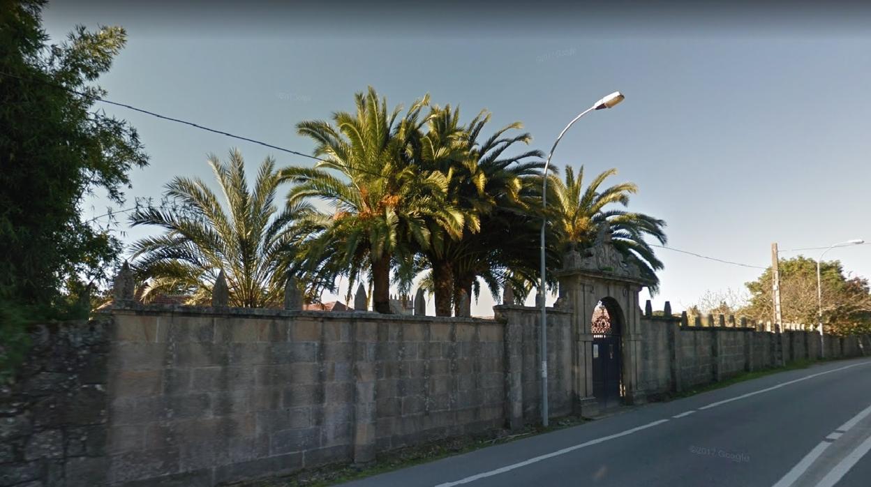 Vista de un tramo de la Rúa dos Pazos en Nigrán